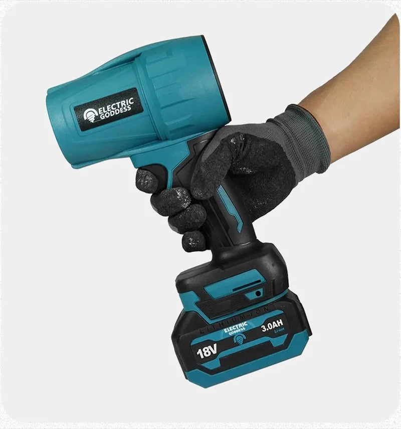 Electric Goddess Brushless Cordless Electric Air Blower Turbo Jet Fan Handheld Dust Blowing Tool For Makita 18V Battery Pin