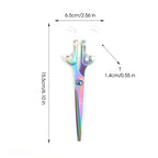 Acrylic Scissors Transparent Handle Gold Silver Colored Sharp Stainless Steel Kitchen,Office Stationery,Paper Cut Pruning Sewing