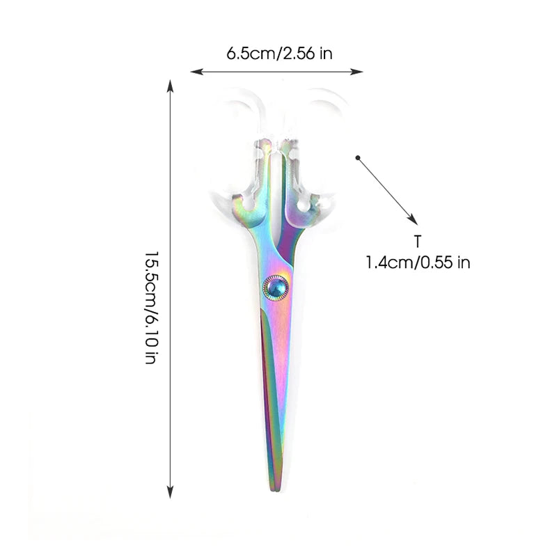 Acrylic Scissors Transparent Handle Gold Silver Colored Sharp Stainless Steel Kitchen,Office Stationery,Paper Cut Pruning Sewing