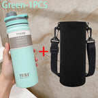 TYESO 600/750ML Thermos Bottle Stainless Steel Vacuum Flask Travel Cup Insulated Water Bottle Sport Thermal Mug Hot & Cold Mug