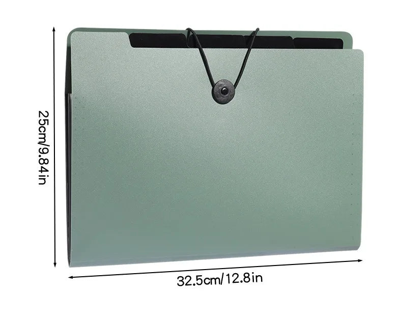 Three Colors Horizontal A4 Folder Students Office Business Trip Multi-layer Large Capacity 5/8/13 Layers Storage Organ Bag
