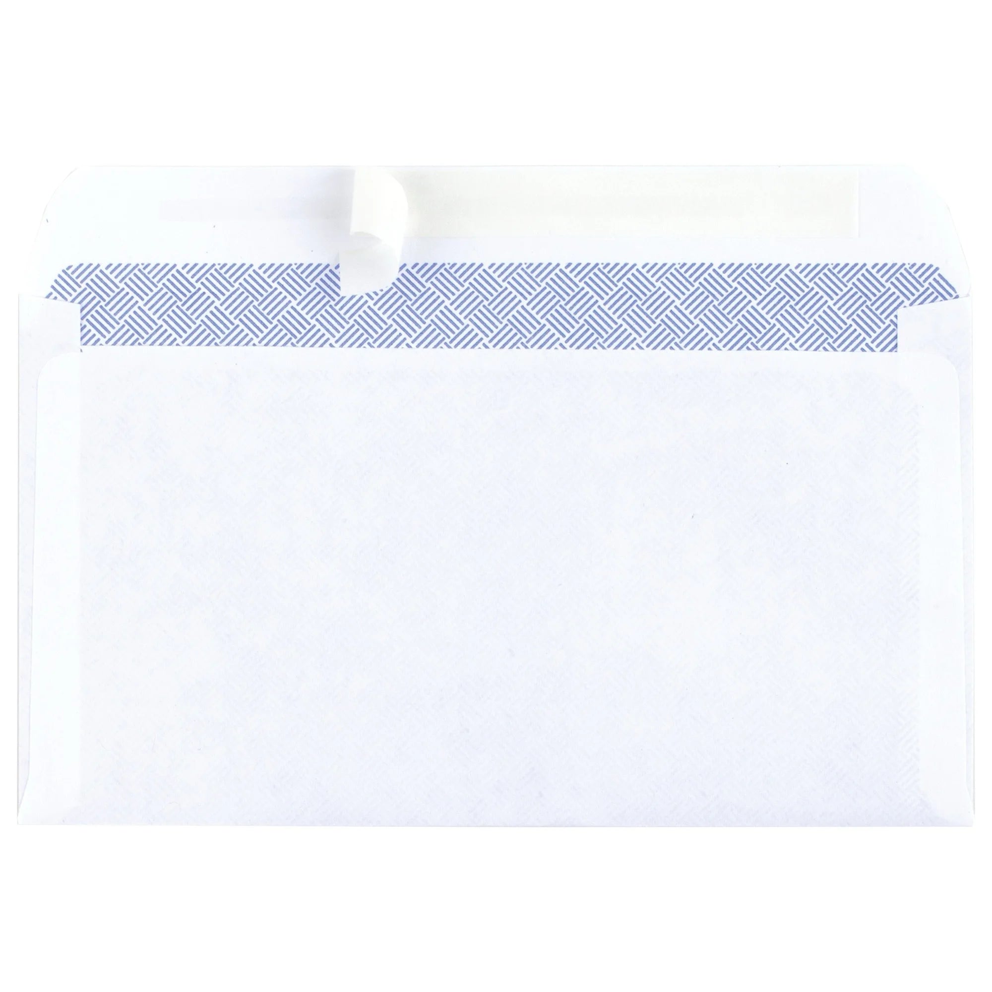 110ct White Press And Seal Security Envelopes, Self-Seal Mailing Letter Covers For Office Business Use