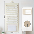 3/6/8 Pockets Wall Hanging File Folder Handheld Paper Organization A4 Paper Storage Bag Document Management