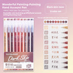 105Color Hand Account Gel Pen Languo Morandi Retro Pen Large-Capacity Color Handbook Pen For Student Painting Graffiti Writting