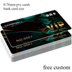 20/50/100PCS Free Custom Thickened Plastic Business Loyalty Card Membership Card Vip Cards Personalized LOGO 0.76mm PVC