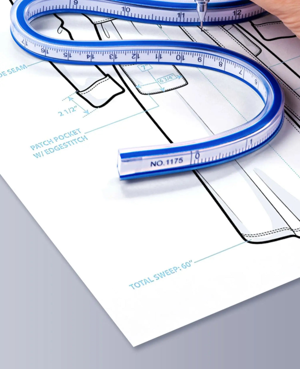 Flexible Curve Ruler Sewing Soft Rulers Drafting Drawing Tool Serpentine Plastic School Office Supplies 30cm 40cm 50cm 60cm