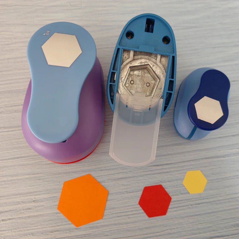 Hexagon Punch Paper Cutter Crafts Scrapbook Embossing Device Hole Punches Cortador De Papel