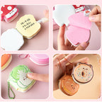 4 Pcs Mini Cute Cartoon Memo Pad Game Console Vegetable Bread Shape Sticky Note Portable Message Book Pendant Book