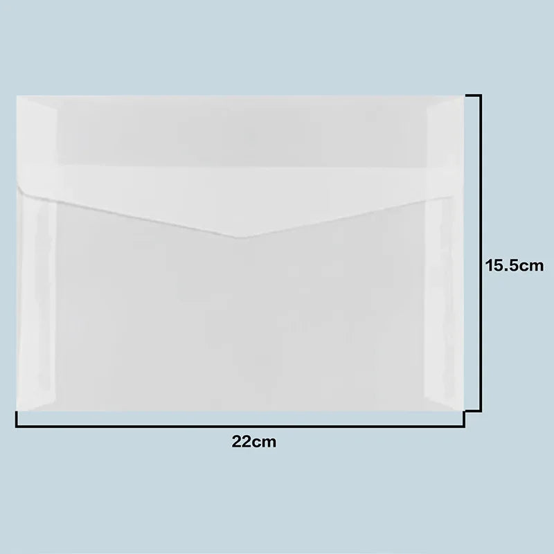 50pcs/lot Translucent Envelopes European Sulfuric Acid Paper Envelope for Wedding Invitation Business Supplies Giftbox Storage