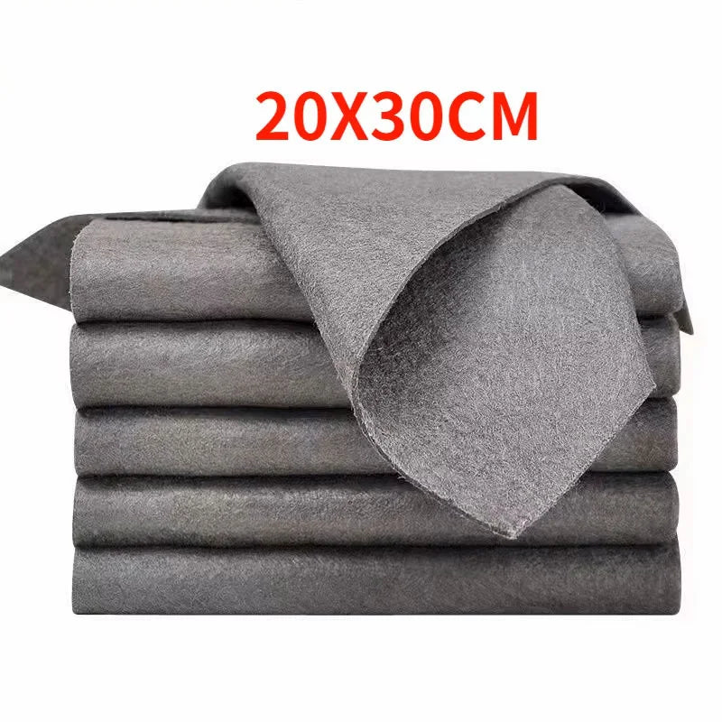 1/5 Magic Cleaning Cloth, Microfiber Glass Cleaning Towel, Reusable, Washable, Lint-Free, Suitable for Kitchen Glass and Cars
