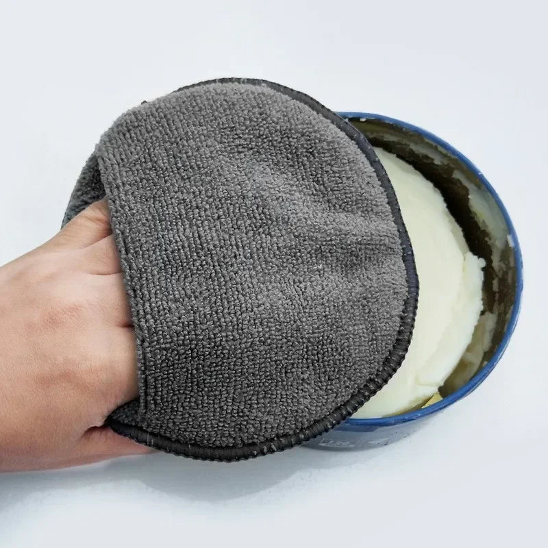 10Pcs Car Detailing Applicator Pads Car Care Waxing Polish Sponges Soft Microfiber Round Pocket Foam Sponges Car Cleaning Tools