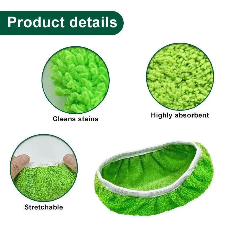 Kitchen Cleaning Accessories Flooring Cleaning Cloths Mop Head Replacement Washable Rag Towel Reusable Microfiber Mop Pads