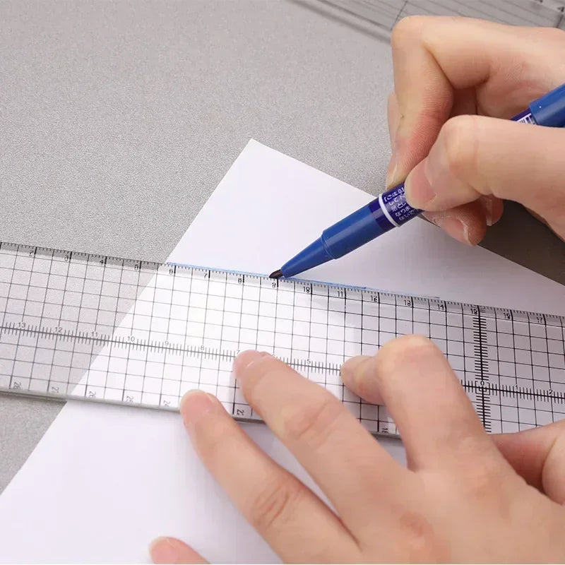 1/2pcs 15cm Quilting Patchwork Ruler Fabric Cloth Cutting Ruler Acrylic Sewing Rulers DIY Knitting Crafts Tailor Sewing Tools