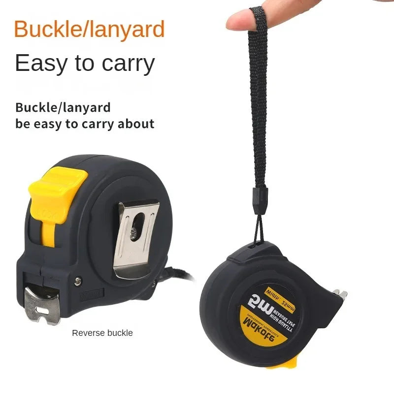 Precise Clear Steel Tape Measure Retractable 3M/5M/7.5M/10M Thickened Rubberized Woodworking Wear-resistant Tool Tape Ruler