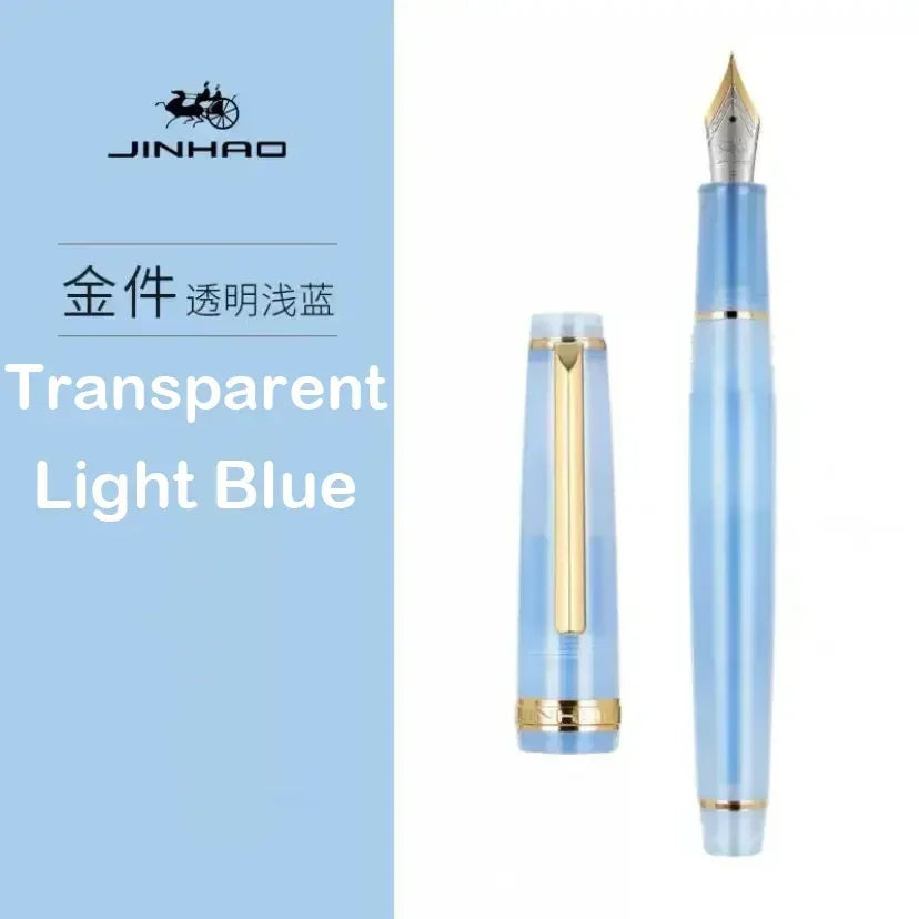Jinhao 82 Fountain Pen Luxury Acrylic Ink Pen Spin  EF F M Nib Elegante Business Office School Supplies Writing Pen Stationery