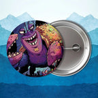 Heihei blakc Moana name Tamatoa Badge on Backpack Clothes decoration Tinplate Round Brooch Funny Custom Gifts for Friend