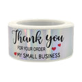 120Pcs 1x3 inch Rainbow Laser Thank You for Your Order Stickers Small Business Stickers Adhesive Labels Handmade Decor