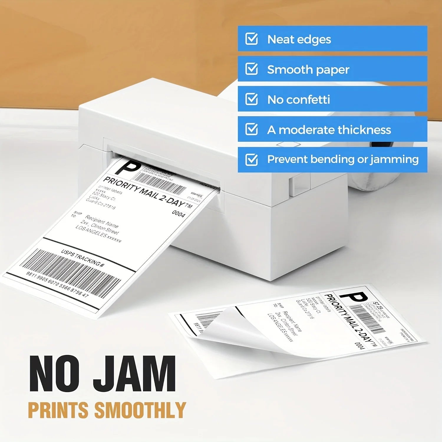 350 Sheets 100x150mm Thermal Adhesive Shipping Labels Express Waybill Postal Code Milk Tea Sticker Logistics Printing Paper