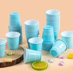 50pcs Mini Plastic Disposable Cups Drinking Cups Wine Cup for Celebration Bachelorette Party Events Wedding Birthday Supplies
