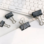 12Pcs/set Large Metal Binder Clips 32mm/ 41mm/ 51mm Notes Letter Paper Clip Office Stationery Supplies Binding Securing