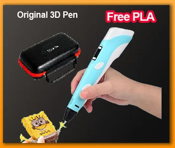 New 3D Pen 3D Printing Pen for Children 1.75mm PLA Filament DIY Drawing Birthday Christmas Gifts for Kids with Travel Case