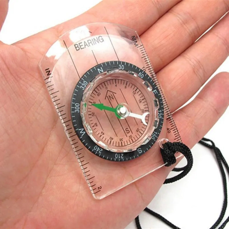 Professional Multifunctional Outdoor Survival Compass with Map Scale & Ruler