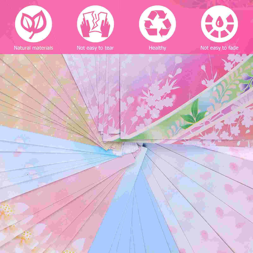 50 Sheets Paper Square Colorful Colorful Craft Origami Papers Suite Pastel Cardstock Craft Crafts Child