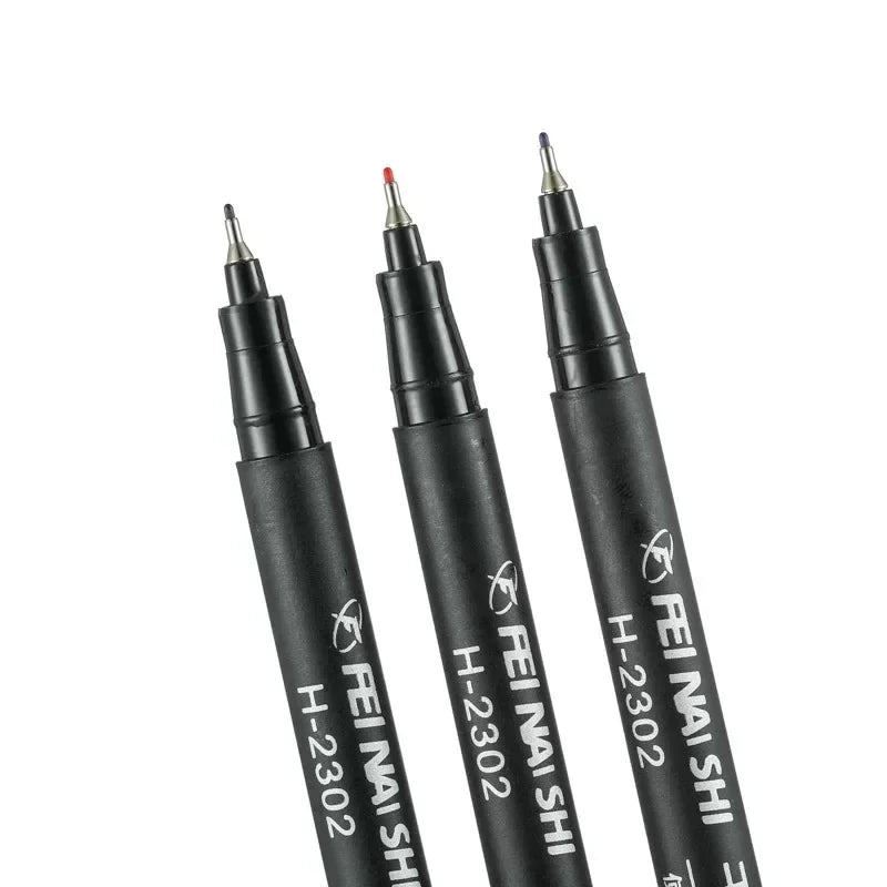 6 Pcs Erasable Whiteboard Pen 0.5/1.0mm Fine Point Black/Blue/Red Ink Blackboard Marker School Office Art Writing Stationery