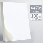 100 Pieces of 80g Draft Paper A4 Copy Paper White Pink Green Blue Red Printer Paper Office Paper Practice Paper for Student