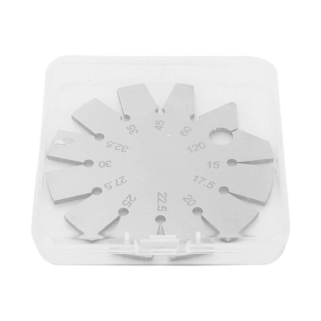 Bevel Angle Gauge Stainless Steel Oblique Edges Protractor for Knife Blade Measuring 15-120 Degree Knife Bevel Gauge