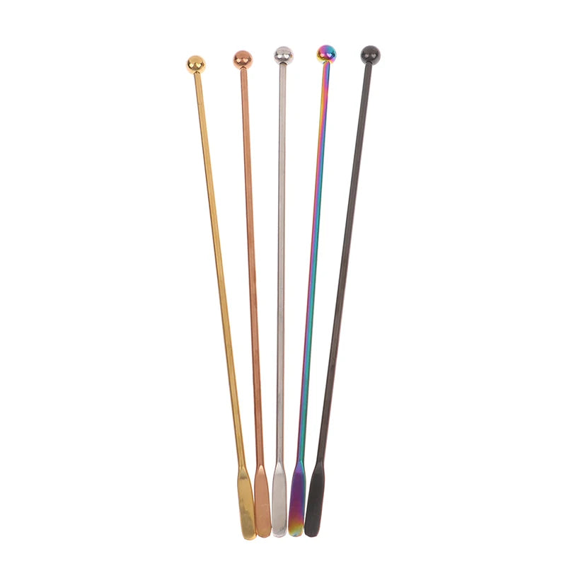 1Pc Stainless Steel Stirring Rod Coffee Yogurt Honey Stir Bartender Mixing Stirrers Creative Eco-Friendly Bar Kitchen Supplies