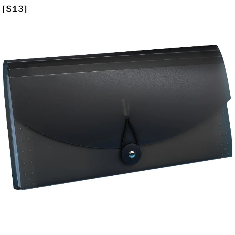 13 Pockets Expanding Folder Accordion Document Organizer Check Receipts Bill Card Ticket Holder Expandable PP Wallet Case[S13]