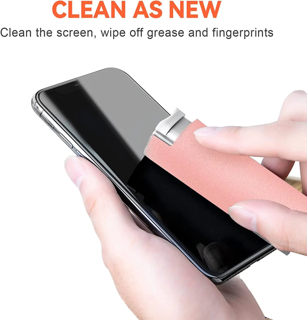 2 In 1 Screen Cleaner Spray Kit Portable Screen Cleaning Tools Microfiber Cloth For Apple Watch iPhone Xiaomi PC Laptops Phone