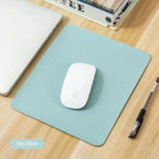 Small Size Office Home Mouse Pad PU Non-Slip Gaming Desktop Mouse Pad Waterproof Anti-Scratch Easy To Clean Mat For PC Laptop