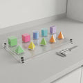 8 Pieces Transparent Geometric Solids Hands-on Learning Transparent Geometry Models Math Manipulatives Forms Long-Lasting
