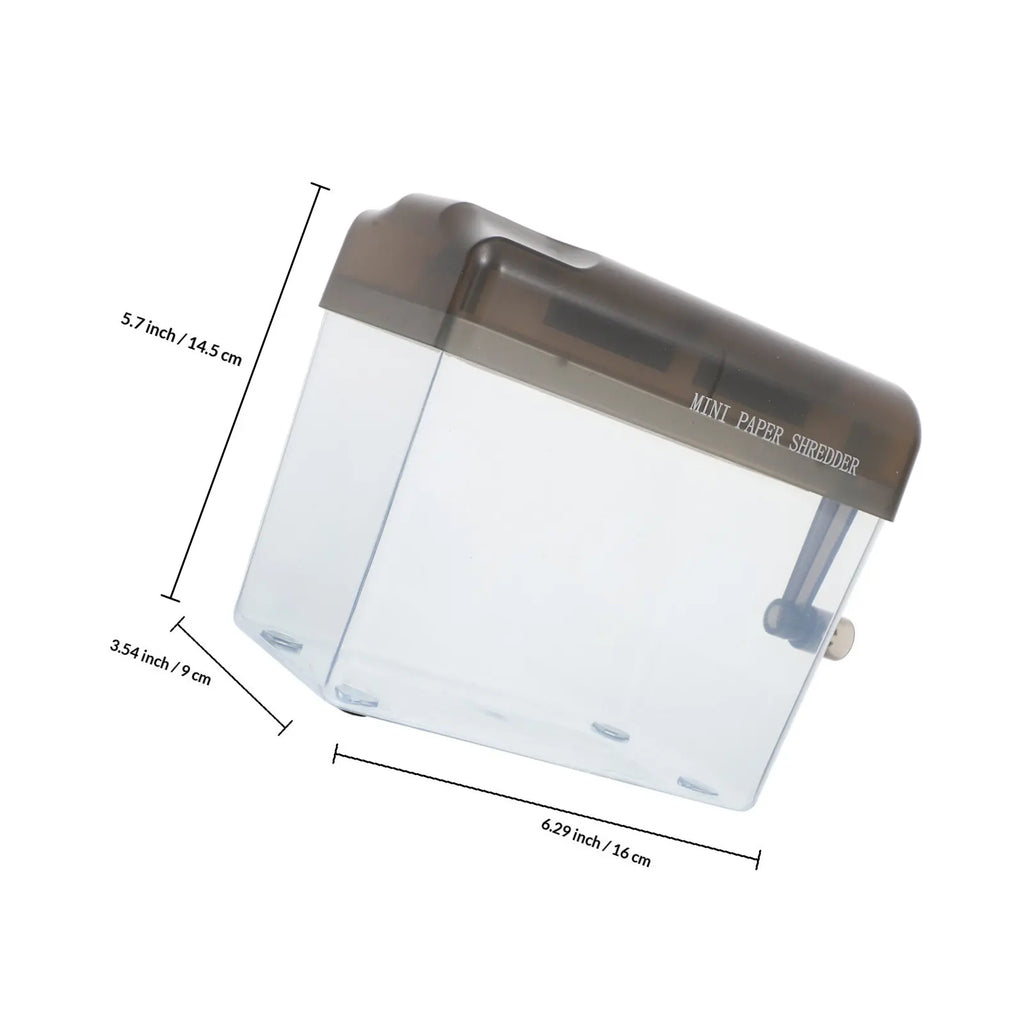 1Pcs Mini Hand Shredder Manual Paper Shredder for Home Office School Lightweight Portable Desktop Document A6 Paper