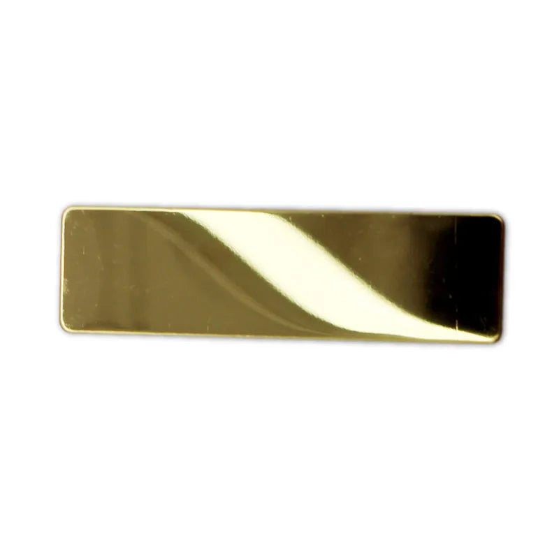 20pcs Laser Engraving Name Badge Holder Round Corner Stainless Steel Badge Blank Material 70x20mm