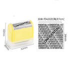 High Quality Colorful Seal Roller Stamp Privacy Smear Confidentiality Stamp ID Data Roller Privacy Seal