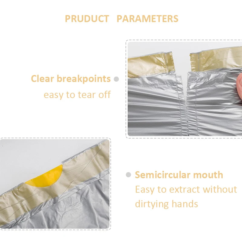 5/10/15/20 Rolls Drawstring Trash Bags for Kitchen Trash Can Thicken Large Capacity Garbage Bag Plastic Home Dustbin Storage Bag
