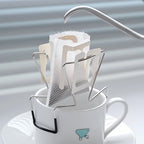 Cafe Drip Bag Coffee Holder,Stainless Steel Coffee Filter Holder,Outdoor Japanese Style Hanging Ear Coffee Holder,Portable Stand