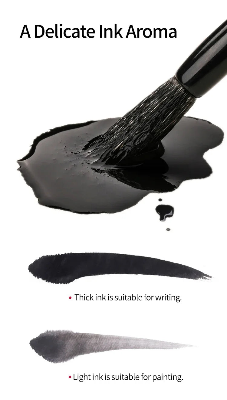 Professioanl Sumi Liquid Ink 100ml / 200ml / 500ml for Traditional Calligraphy and Brush Painting Chinese Ink Writing Artworks