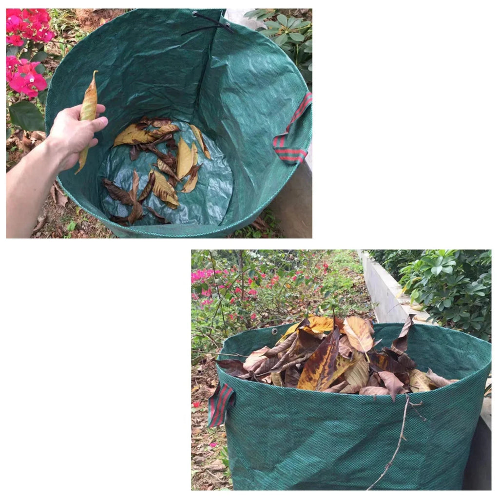 1/2/3 Pack Reusable Garden Waste Bags 72 Gallon Yard Leaf Lawn Trash Waste Bags