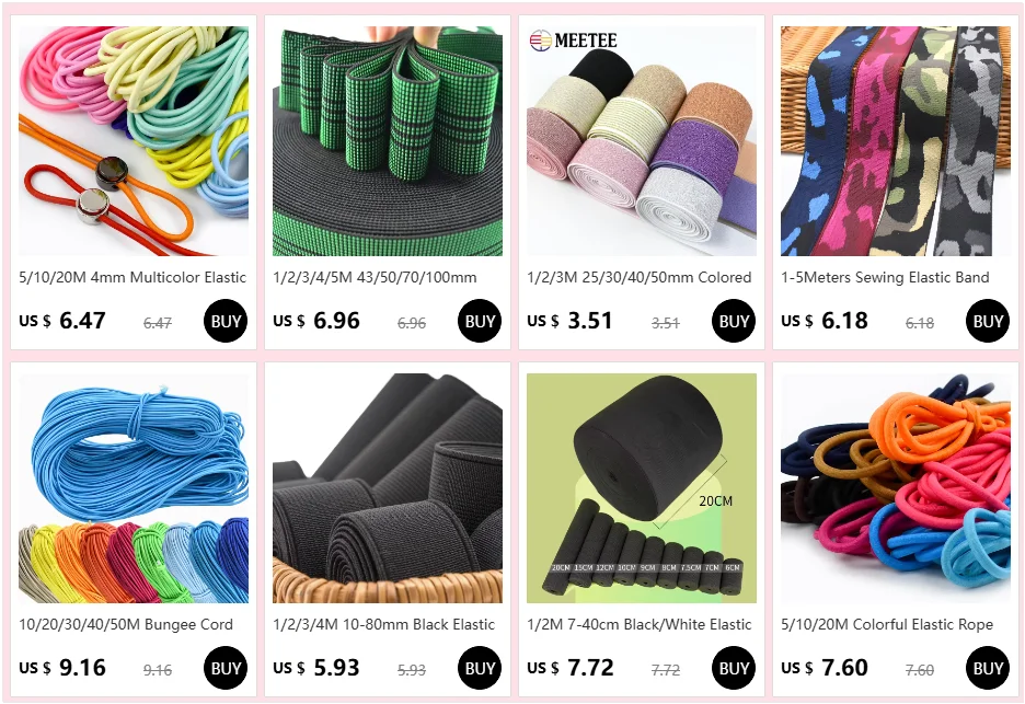 1/2/3/5M 10-80mm Black Elastic Band Nylon Rubber Bands At The Meter Apparel Sewing Bungee Cord Belt Spring Webbing Tape Supplies