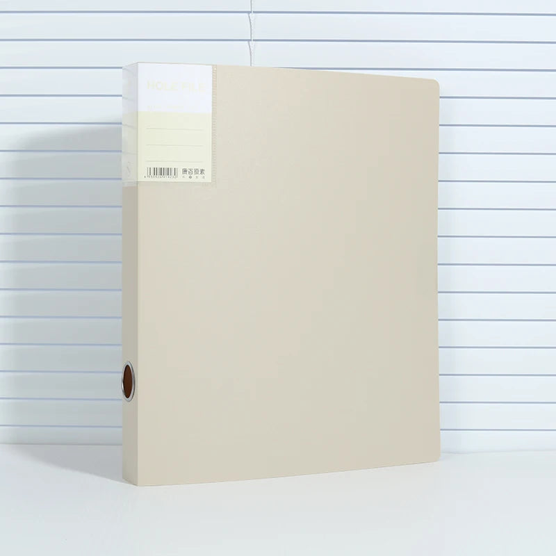 Clear PP A4 File Folder 4-Hole D-Ring Punch Binder Quick-Lock Lever Arch File - Hanging File Folders for Organizing