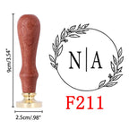 Custom Wax Seal Stamp and Wooden Handle set, For Wedding Invitation, Multiple Designs, Personalized Logo Wax Stamp, Initial Wax
