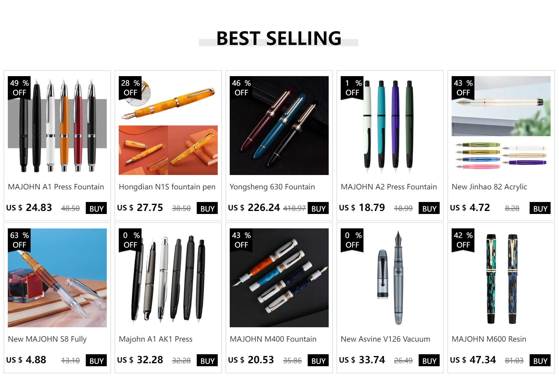 Hongdian 920s fountain pen retro high-end calligraphy writing ink pens school office business pen students stationary Xmas gifts