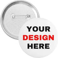 Round 58mm Custom Your Logo Pins Badge Personalized Tinplate Brooches Bag Decoration Label Badges Customize Gift For Kids