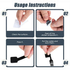 Self Adhesive Reusable Cable Ties Velcro Fastening Wire Organizer Adjustable Cord Holder for Desk Power Cord Management