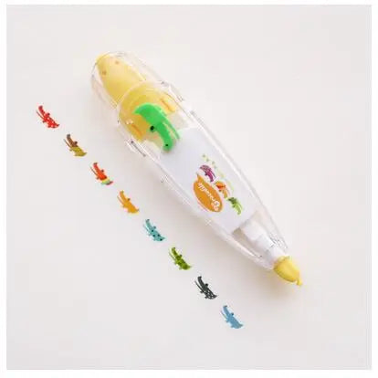 1 pc Kawaii Animals Mechanical Decorative Correction Tape Corrector Diary Diy Journal Art Supplies Gift Accessories School