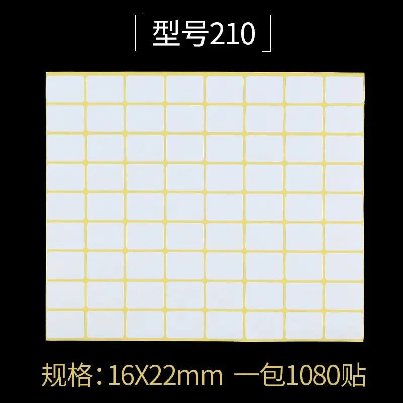15Sheets Multifunction Labels Stickers Self Adhesive Sticky Package Label White Blank Tag Stickers Office School Supplies